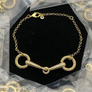 LUXURY INSPIRED HORSE-BIT H BRAND BRACELET